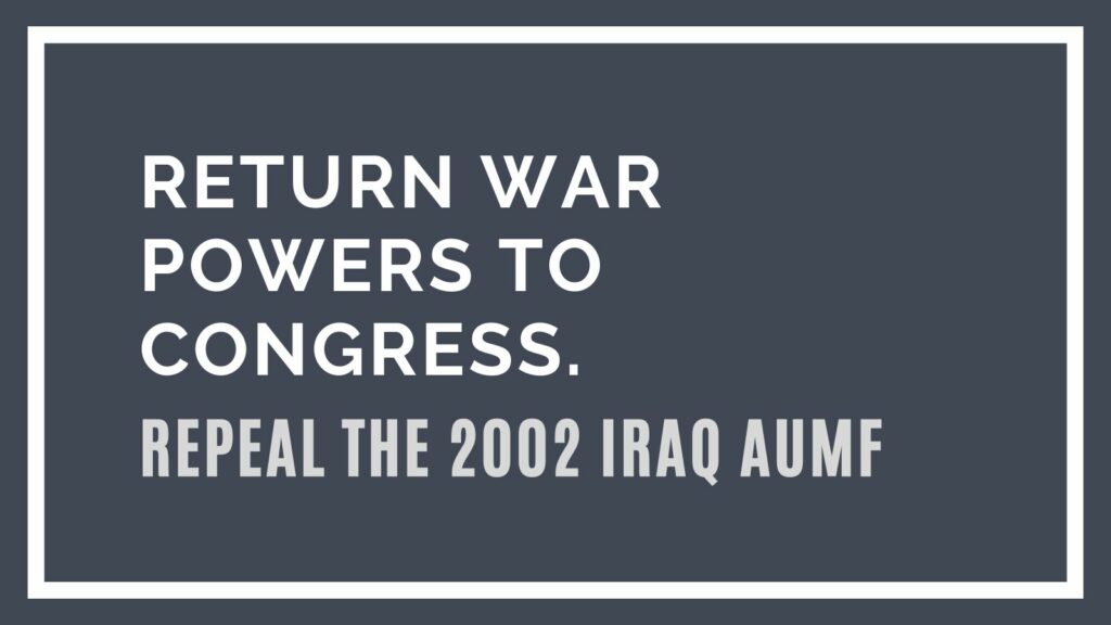 Return War Powers to Congress